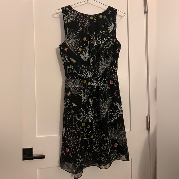 Women’s medium lined Black Floral Midi Dress - Picture 6 of 15